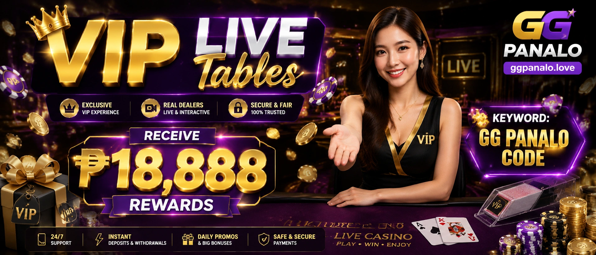 Live casino overview visual