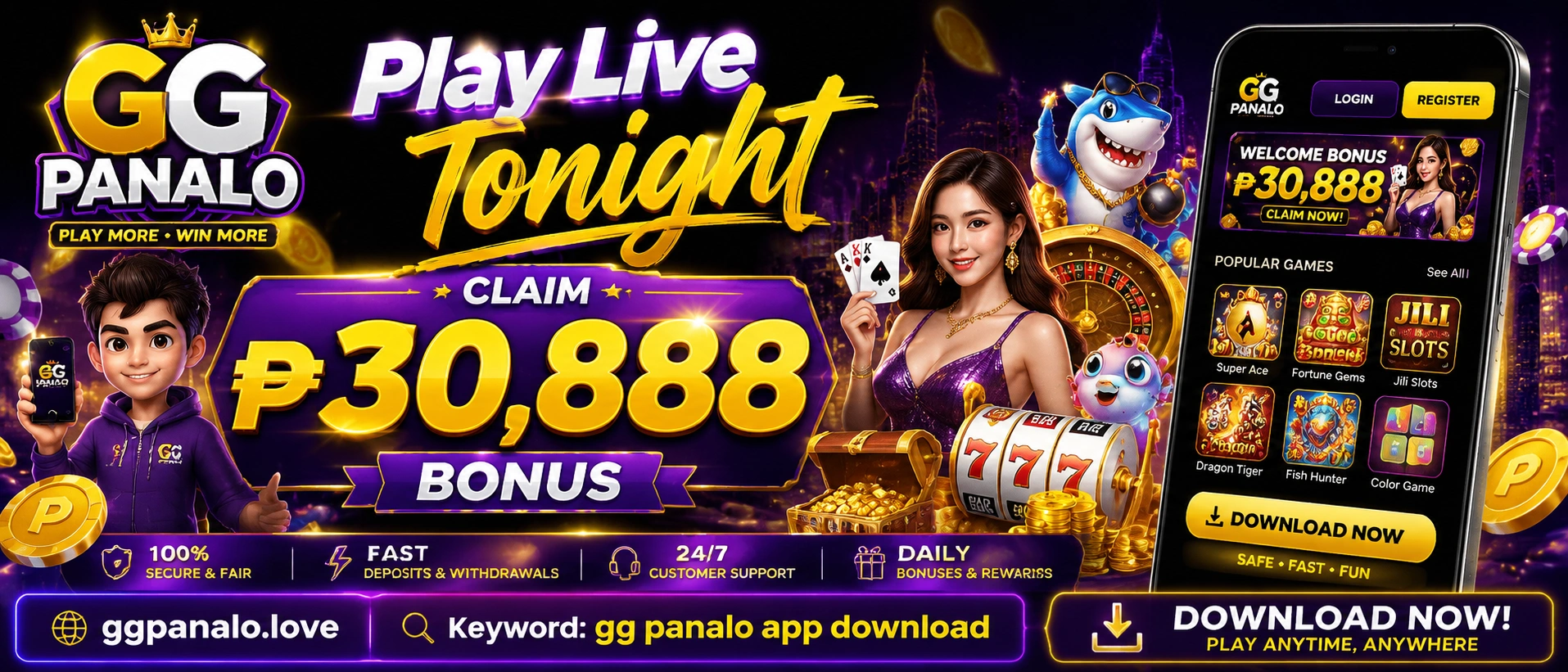 Live casino feature visual
